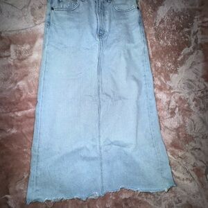 Agolde Light Blue Jean Shorts
